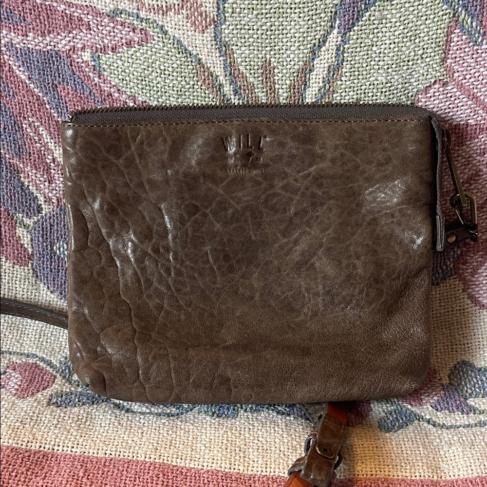 🐮 Brown Leather “Will leather goods” small crossbody